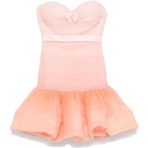 Viktor & Rolf abito corto in tulle degradé - rosa