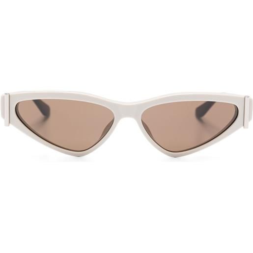 Alexander McQueen Eyewear occhiali da sole am0493s 004 - bianco