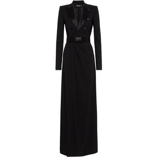 DSQUARED2 abito lungo sartoriale - nero