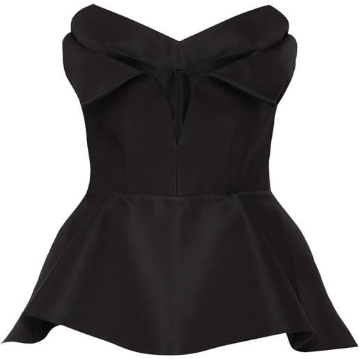 MCQUEEN corsetto in misto seta
