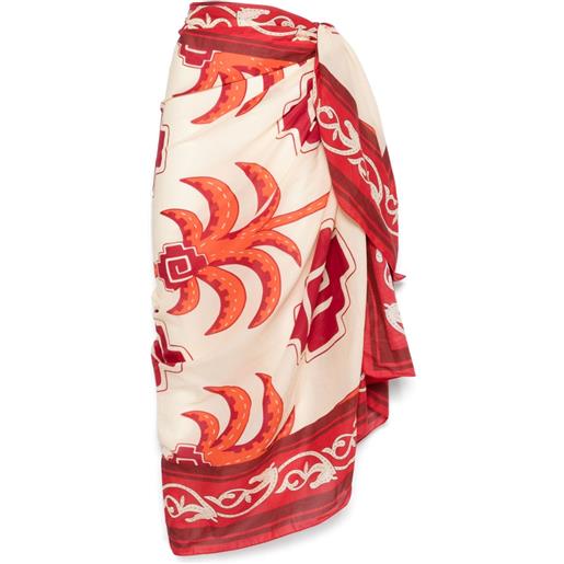 Johanna Ortiz pareo con stampa - rosso