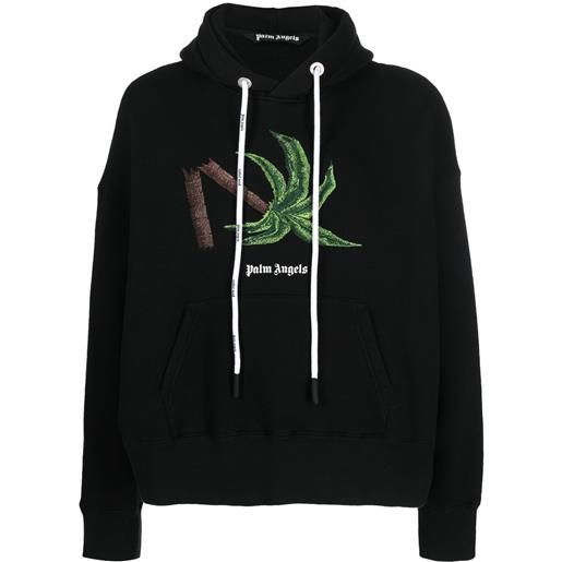 Palm Angels felpa broken palm - nero