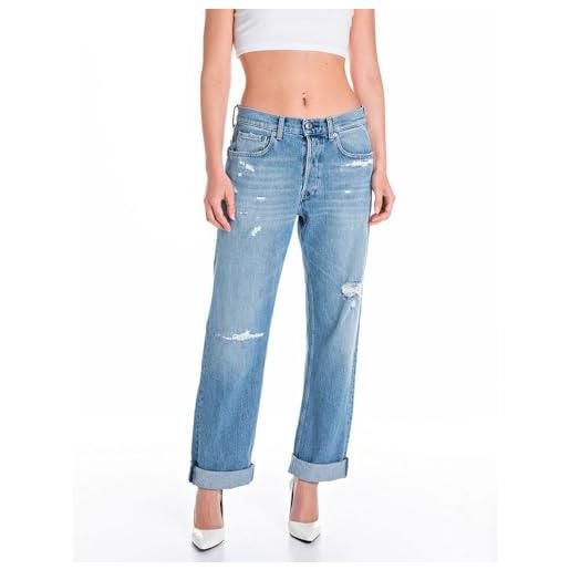 Replay aubry original jeans, 010 light blue, 32w x 32l donna