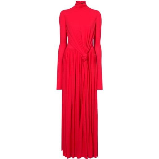 Proenza Schouler abito lungo meret con nodo - rosso