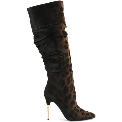 TOM FORD stivali leopardato - marrone