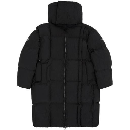 MM6 Maison Margiela cappotto imbottito a collo alto x chen peng - nero