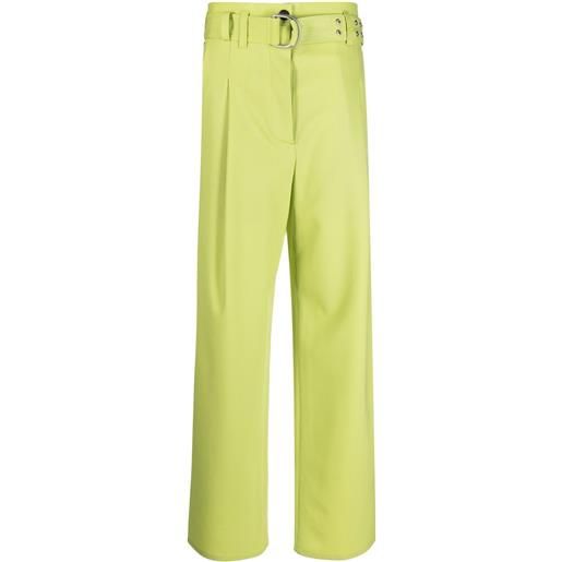 Philosophy Di Lorenzo Serafini pantaloni a gamba ampia con cintura - verde