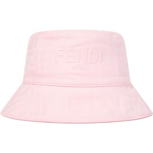 Fendi Kids cappello bucket in cotone - rosa