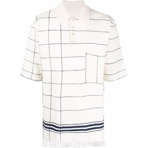 Maison Margiela polo a righe - toni neutri