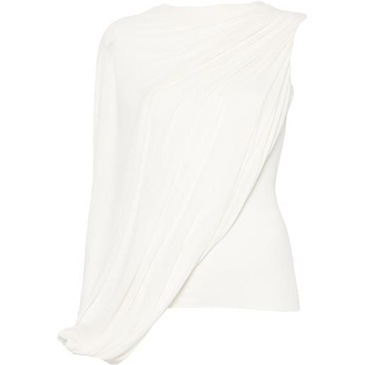 MANURÍ blusa lillies - bianco