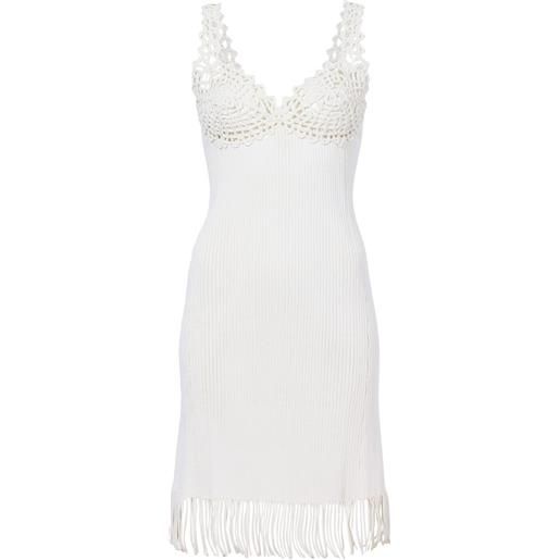 Proenza Schouler abito con ricamo - bianco