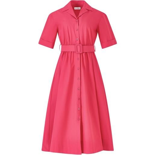 Rosie Assoulin abito midi in cotone - rosa