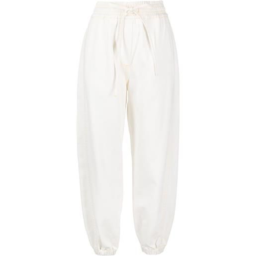 3.1 Phillip Lim jeans boyfriend con coulisse - bianco