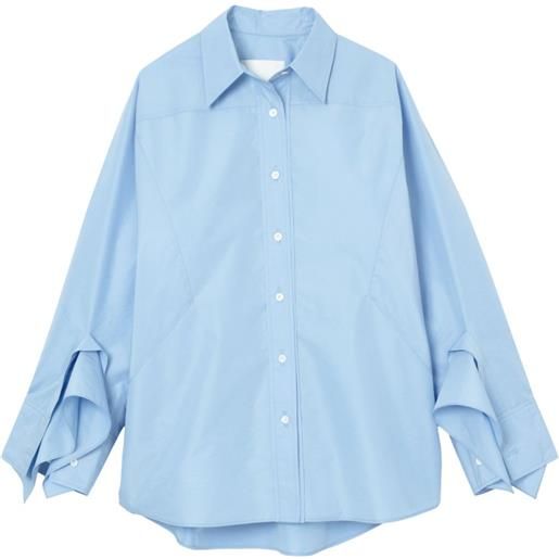3.1 Phillip Lim camicia con polsini drappeggiati - bianco