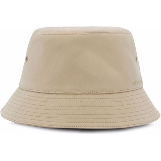 Burberry cappello bucket con ricamo - toni neutri