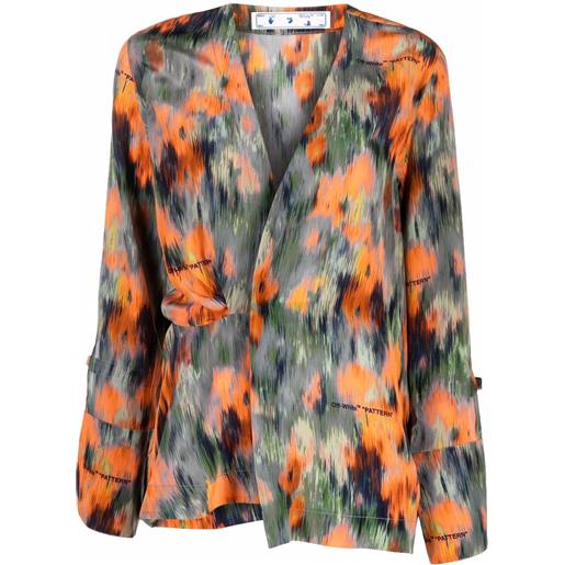 Off-White blusa con stampa - verde
