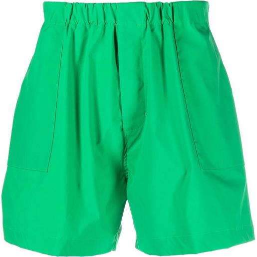 Mackintosh bermuda captain con vita elasticizzata - verde