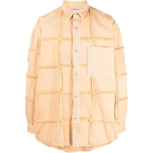 COUNTY OF MILAN giacca-camicia con design al rovescio - arancione