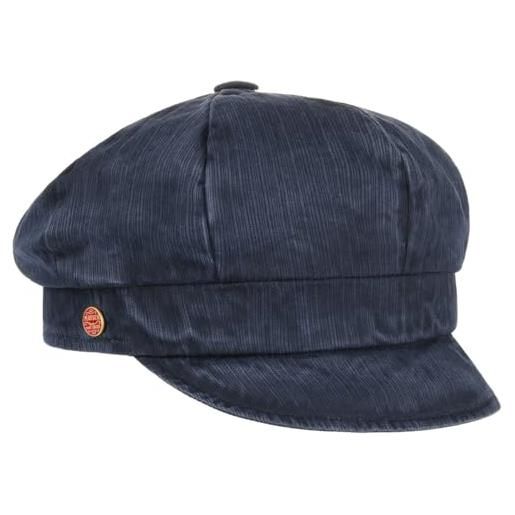 MAYSER berretto newsboy alexa donna - made in the eu cappellino estivo cotton cap cappello baker boy con visiera estate primavera/estate - taglia unica blu scuro