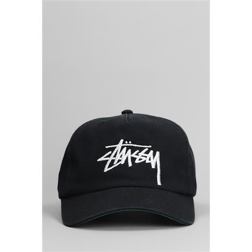 Stussy cappello in cotone nero
