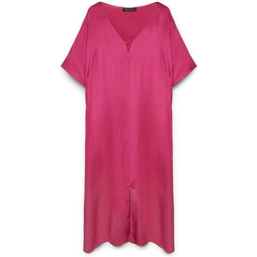 Fiorella Rubino abito midi in raso di viscosa con cintura