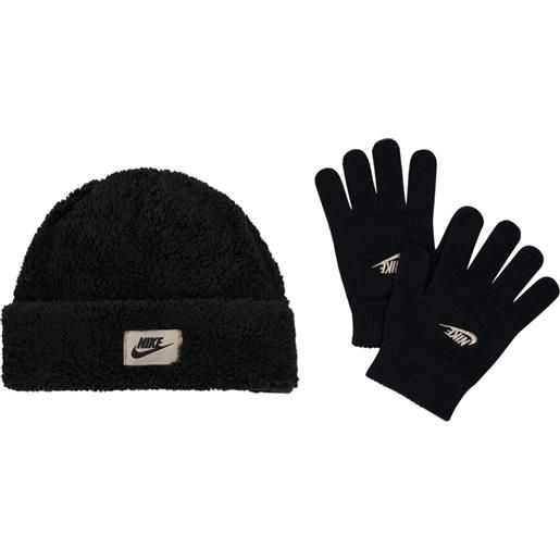 NIKE cozy peak beanie & gloves set berretto guanti