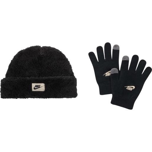 NIKE cozy peak beanie & gloves set berretto guanti