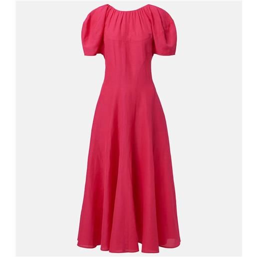 Tory Burch abito lungo con maniche a palloncino