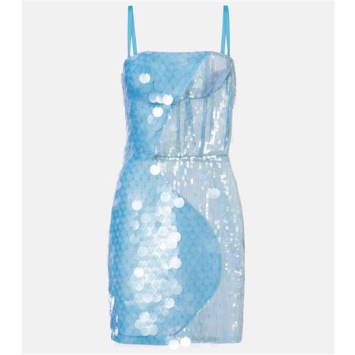 Nensi Dojaka abito corto con paillettes