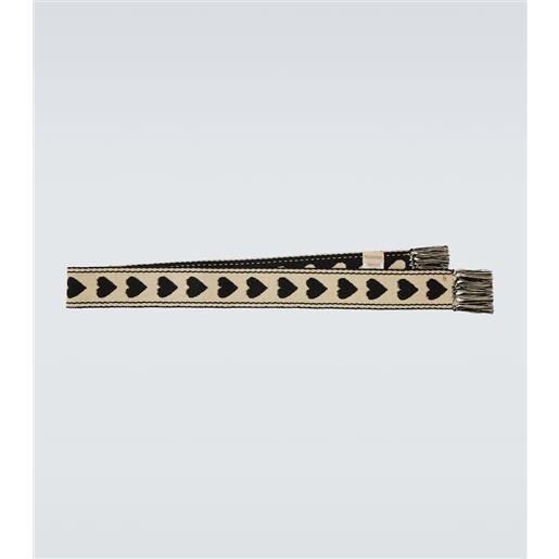 Valentino Garavani sciarpa vlogo in jaquard di cotone