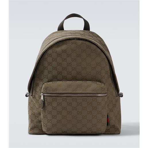 Gucci zaino medium in canvas gg