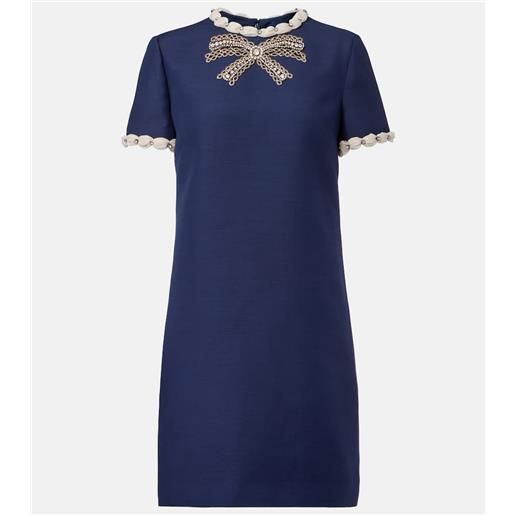 Valentino abito corto in crepe couture