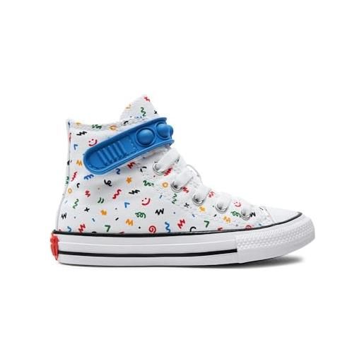 Converse sneakers ctas bubble strap pop it da bambino bambina bianche 33
