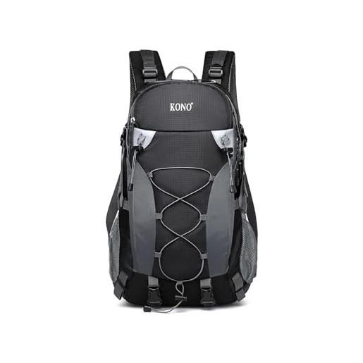 KONO eq2238 yw zaino da escursionismo, nero, taglia unica unisex-adulto