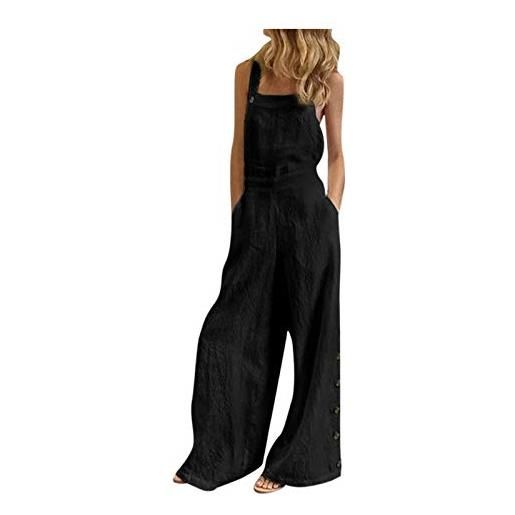 Tuta Casual Donna Con Spalle Scoperte E Vita Elastica – Maniche Lunghe, Leggera, Con Tasche – Perfetta Per Spiaggia E Uscite