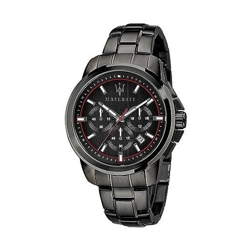 Orologio Maserati Successo Solar Donna - Acciaio E Pelle Riciclata, Quadrante Bianco