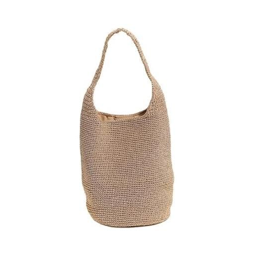 Borse a tracolla intrecciate alla moda da donna, pochette in