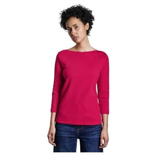 Street One a322590 maglia a coste, power berry, 48 donna