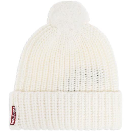 DSQUARED2 berretto a coste - bianco