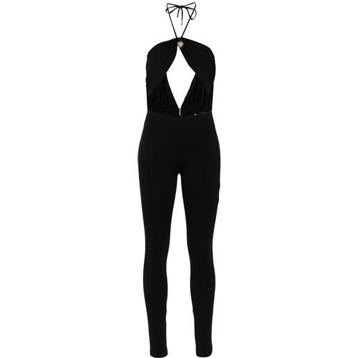 DSQUARED2 heart-detail halterneck jumpsuit - nero