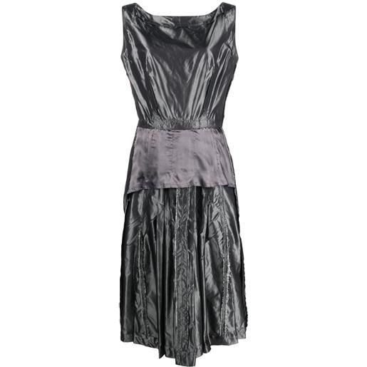 Maison Margiela abito midi smanicato - grigio