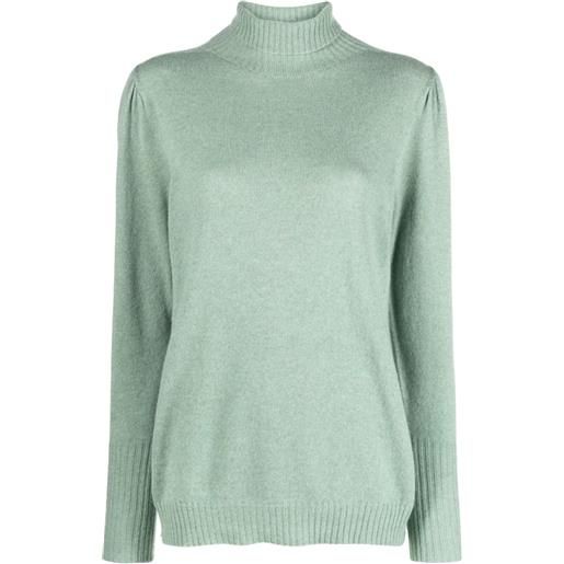 TWINSET maglione con maniche a palloncino - verde