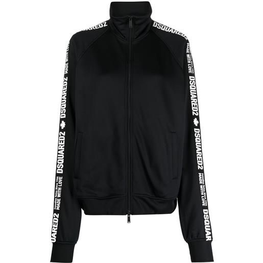 DSQUARED2 felpa con righe - nero