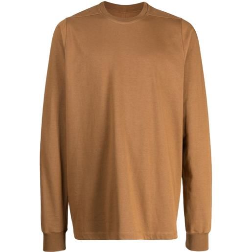 Rick Owens t-shirt girocollo - marrone