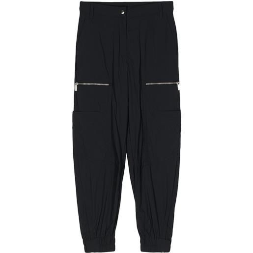 Off-White cargo con ricamo - blu