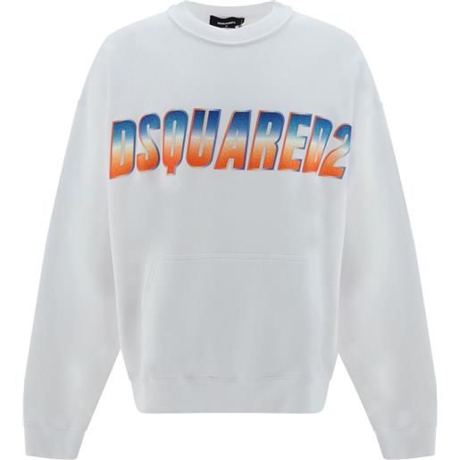 DSQUARED2 felpa con stampa - bianco