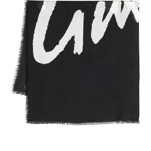 Givenchy sciarpa con logo - nero