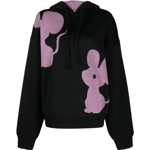 JW Anderson felpa mouse con cappuccio - nero