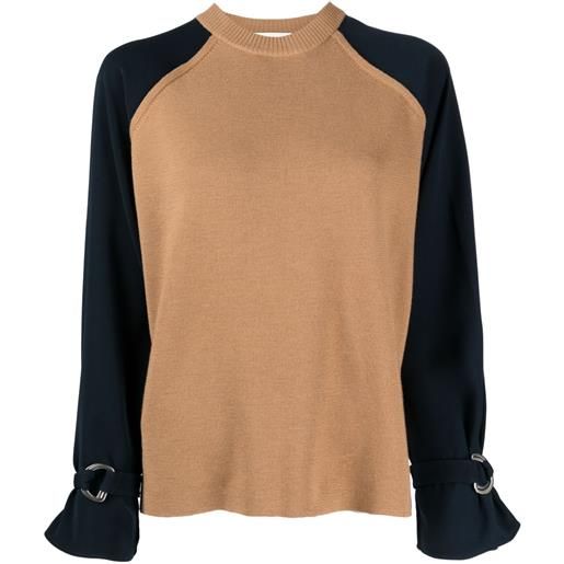 3.1 Phillip Lim maglione bicolore - marrone