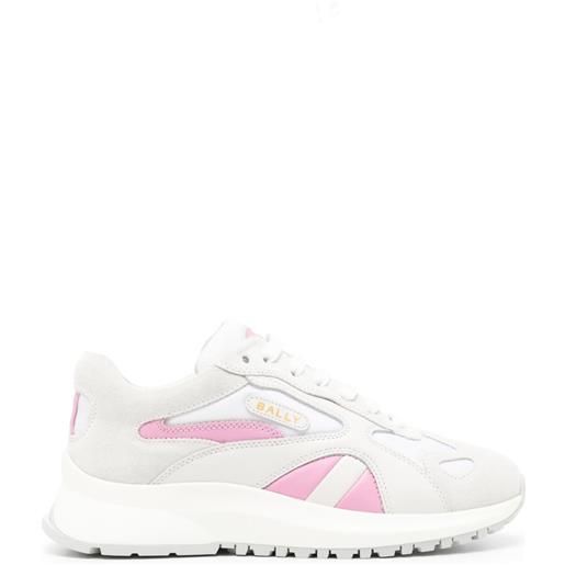 Bally sneakers con pannelli a contrasto - bianco